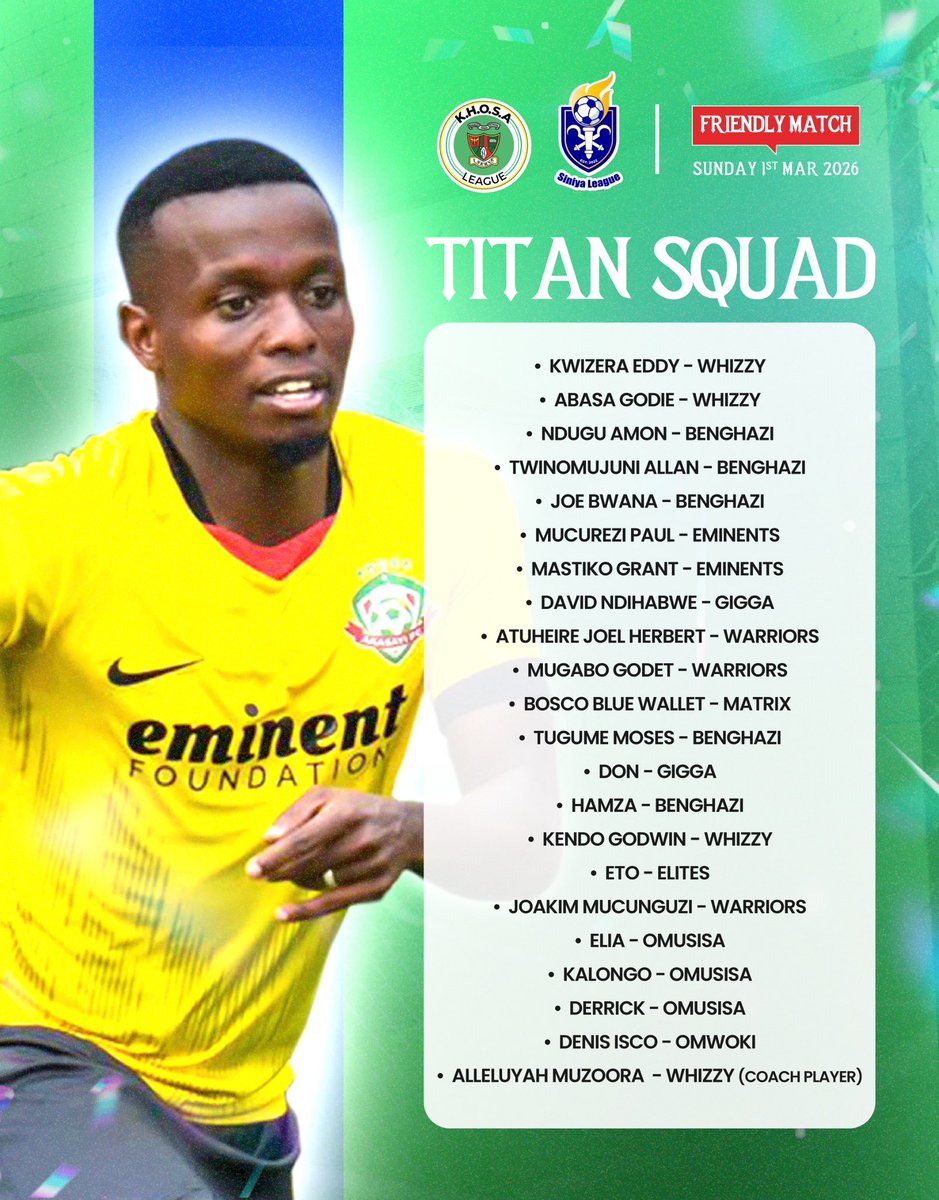 The KHOSA League (Official) tweet media