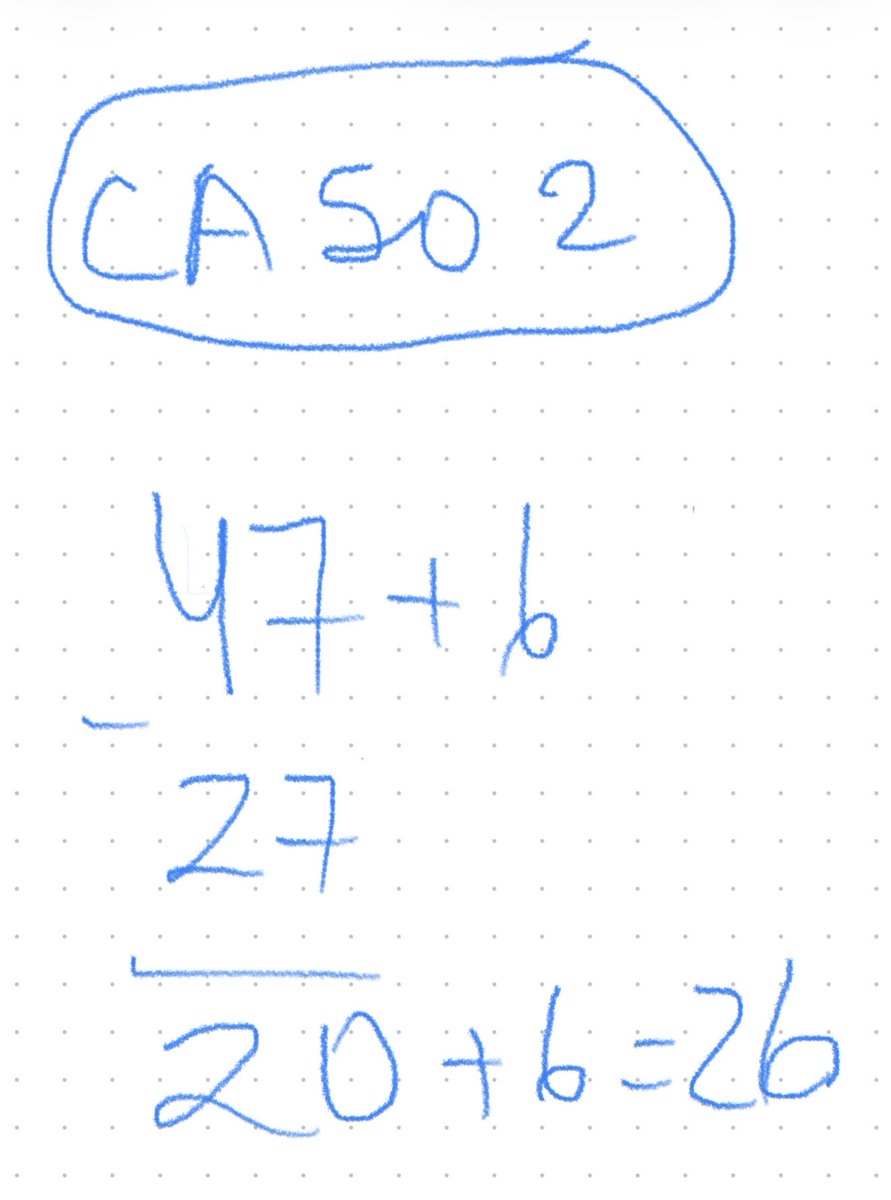 masmatematica's tweet photo. @pbeltranp Caso 1: algoritmo estándar con llevada → paramatemático. Caso 2: descomposición decimal (ABN) → protomatemático. Debemos activar con mayor claridad los campos conceptuales en base 10, su funcionamiento y propiedades https://t.co/Mlw1AunCHH