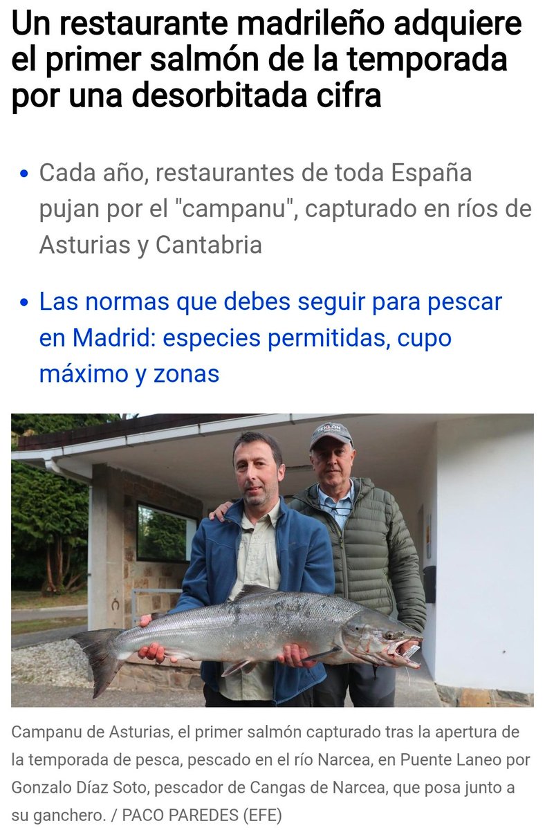 EXTINTORES de salmón, sus nombres deberían salir en los libros de texto para explicar a los niñ<a href="/s/">『S』</a>  como acabaron con esta especie.