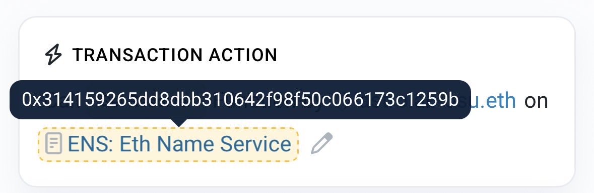 👀 the <a href="/ensdomains/">ens.eth</a> registry contract address is the first 9 digits of pi