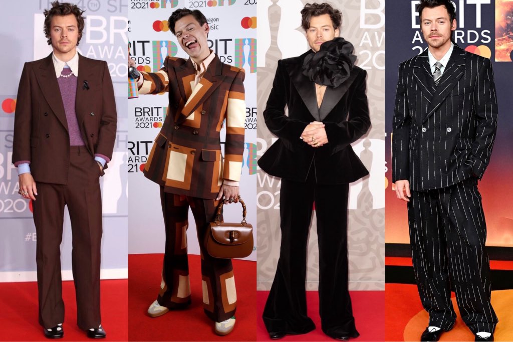 harry’s red carpet looks at the brits through the years ⭐️