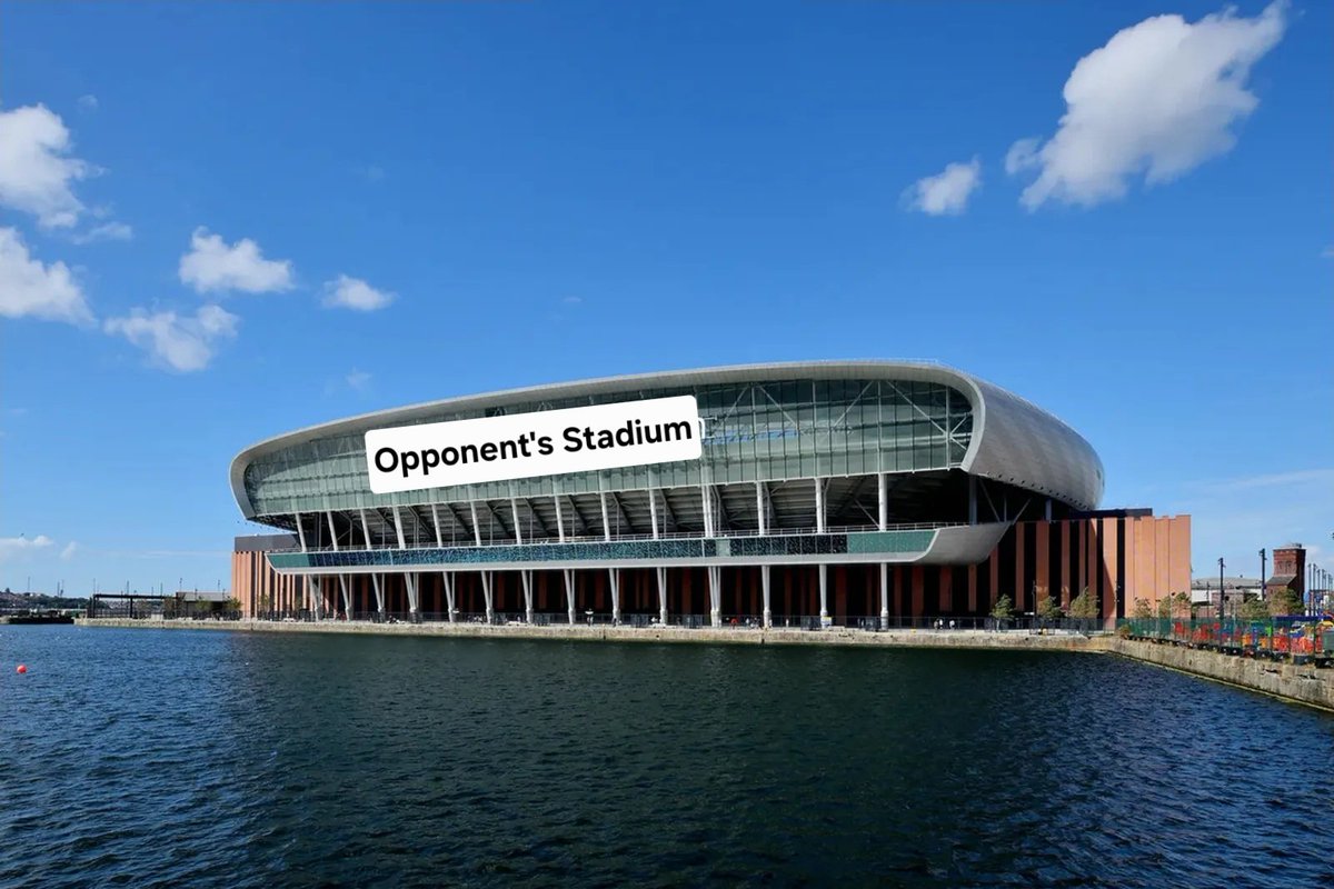 Everton just unveiled a new stadium sponsor for all of the remaining home fixtures.