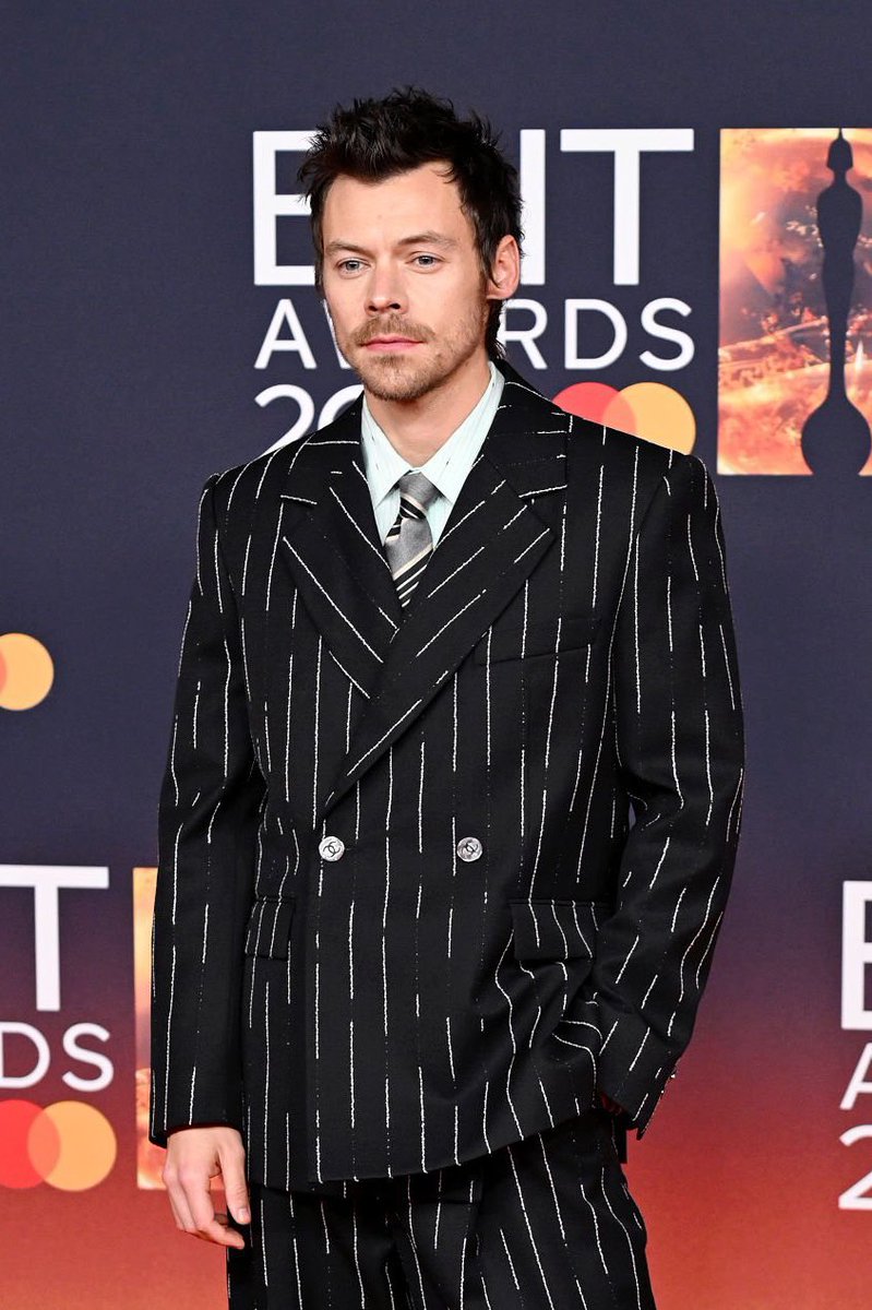 hsdaily's tweet photo. Harry at the 2026 Brit Awards at the Co-Op Live Arena in Manchester - 28 February https://t.co/uzxLqaeoVC