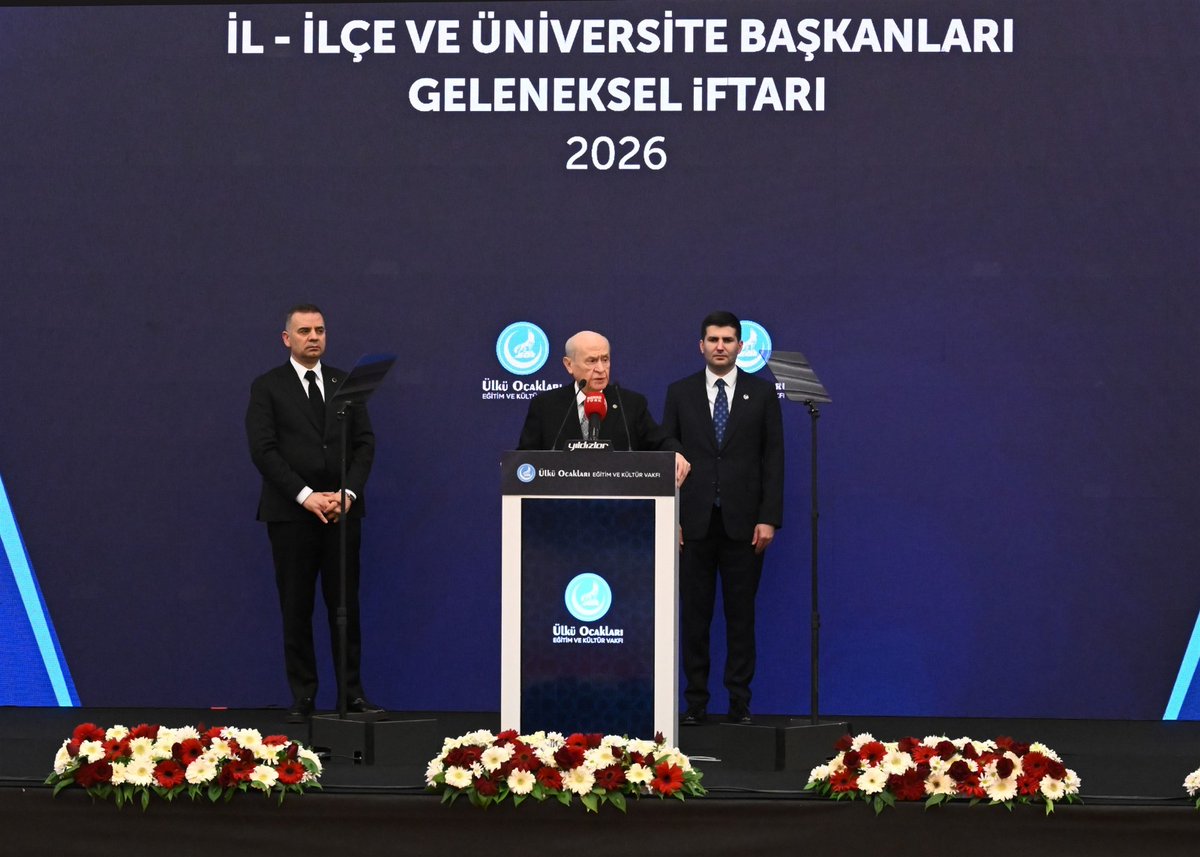 MHP_Bilgi's tweet photo. Genel Başkanımız Sayın Devlet Bahçeli, Ülkü Ocakları Eğitim Kültür Vakfı tarafından ATO Congresium’da düzenlenen iftar programına katıldı. https://t.co/2z8ctgmlHY