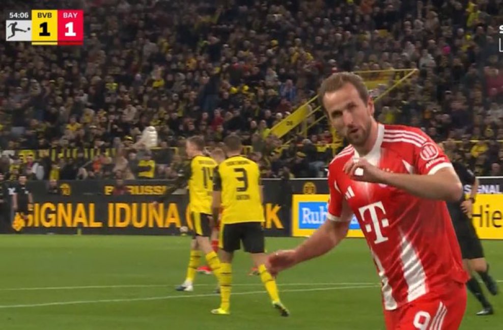 🚨🚨| GOAL: KANE WITH THE EQUALISER!!!

Dortmund 1-1 Bayern