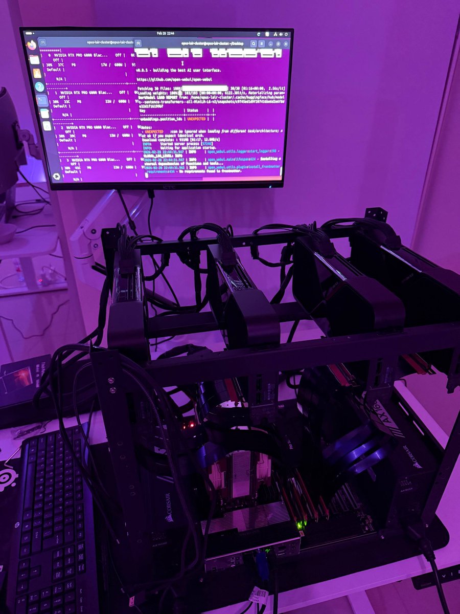 28 feb 2026, the opus lair cluster comes online whilst drones hit the city nearby