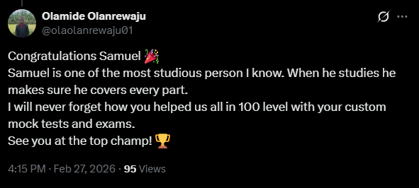 Olugbodi Samuel A. tweet media