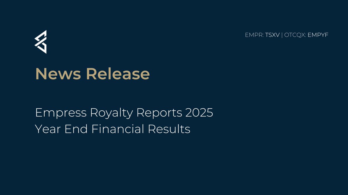 2025 Financial Highlights
• US$17.2M revenue | US$12.1M gross profit
• US$3.7M operating cash flow
• US$7.4M net income (up from US$1.0M in 2024)
• US$13.9M Adjusted EBITDA

“2025 was a transformational year for Empress, we doubled revenue, generated strong cash flow, and