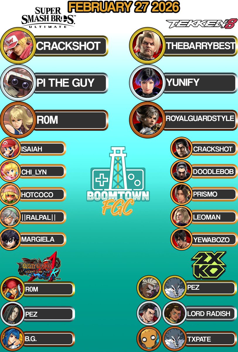 Boomtown FGC tweet media