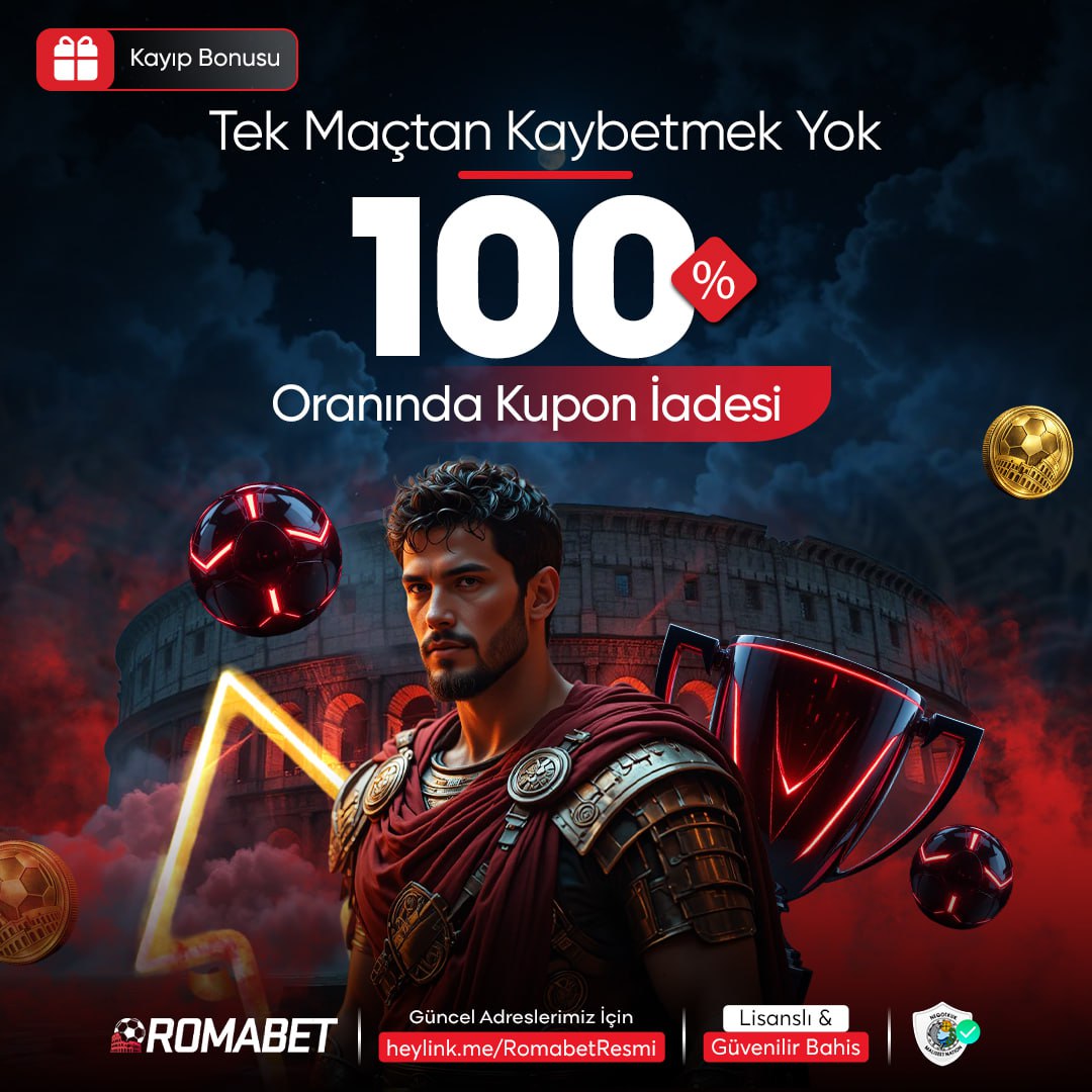 casinoglobalx's tweet photo. 🏆 ROMABET RİSK ALMAYI SEVMEYENLERE ÖZEL %100 İADE BONUSU 🏆

💯 HEMEN BAHİSLERİNİ YAP, KAYIP YAŞARSAN PARANIN TAMAMI İADE !

✅ GÜNCEL GİRİŞ ; https://t.co/Yx2cd0pkbz

#romabet #bahis #denemebonusu #canlibahis #denemebonusuverensiteler #canlimac #grandpashabet #Timebet #Jojobet https://t.co/rBfit13ZOO