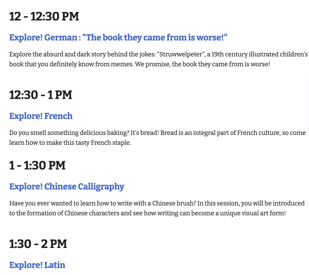 UofMLangFair's tweet photo. Explore! Chinese Calligraphy starts at 1pm in the Iris Room (338). Have you ever wanted to learn how to write with a Chinese brush? In this session, you will be introduced to the formation of Chinese characters and see how writing can become a visual art form! #langfair2026 https://t.co/K2luB79P94