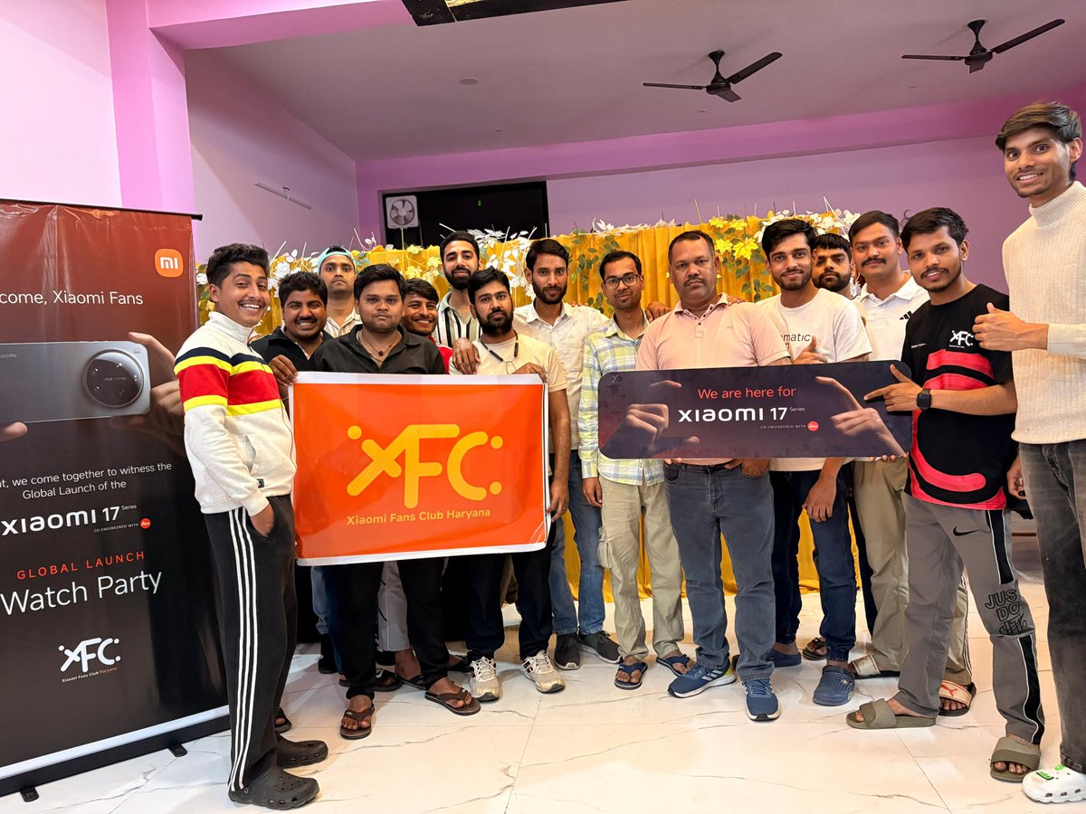 KAVINDER9728's tweet photo. Live from the #Xiaomi17Ultra launch event watch party The atmosphere is electric ⚡ Between the new Leica Leitzphone rebrand and the Pad 8 #Xiaomi17Series 
#XiaomiFansClub #Xiaomi17Series #NewWaveOfImagery #XiaomiPad8 
 @pixelwithme
@ritij
@xiaomiindia
@s_anuj
@sandeep9sarma https://t.co/xVKbI1UosO