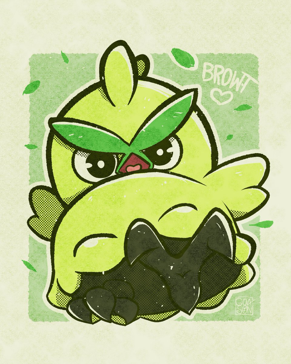 guason_arts's tweet photo. Novo tro de iniciais anunciado para a Gen10 de @Pokemon e claramente eu já corri pra desenhar meu favorito, o Browt! 💚

Mantendo minha tradição de iniciais de grama! (Embora o design dos 3 estejam maravilhosos)
.
.
#pokemon #pokemonfanart #pokemonart #ilustração #desenho https://t.co/OtcrMf2HTv