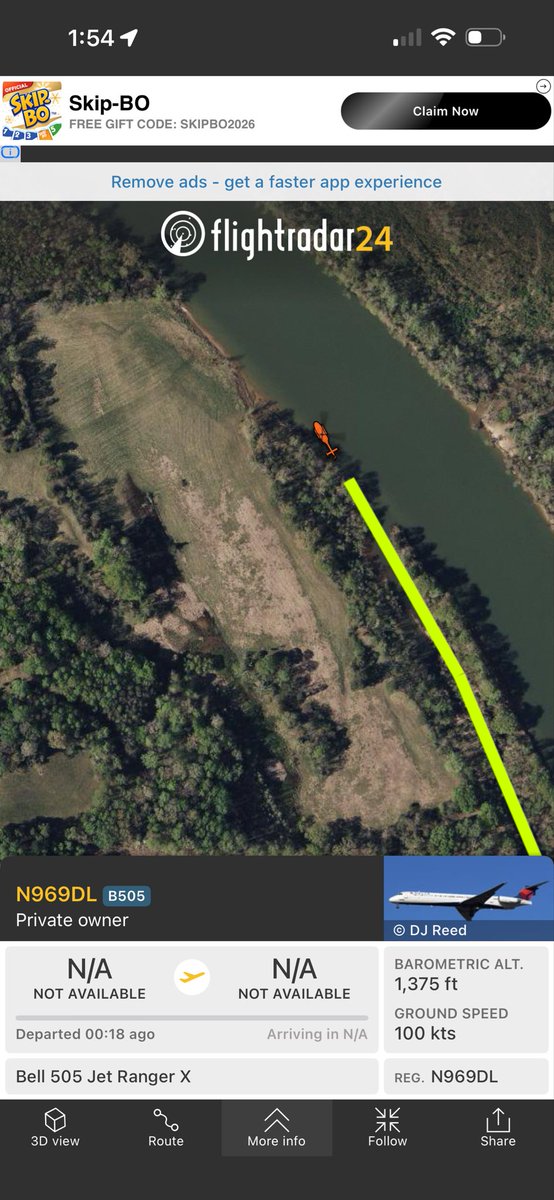 leeroy336's tweet photo. @flightradar24 why or how can a helicopter transponder as a small jet? https://t.co/0QrHrHWKtp