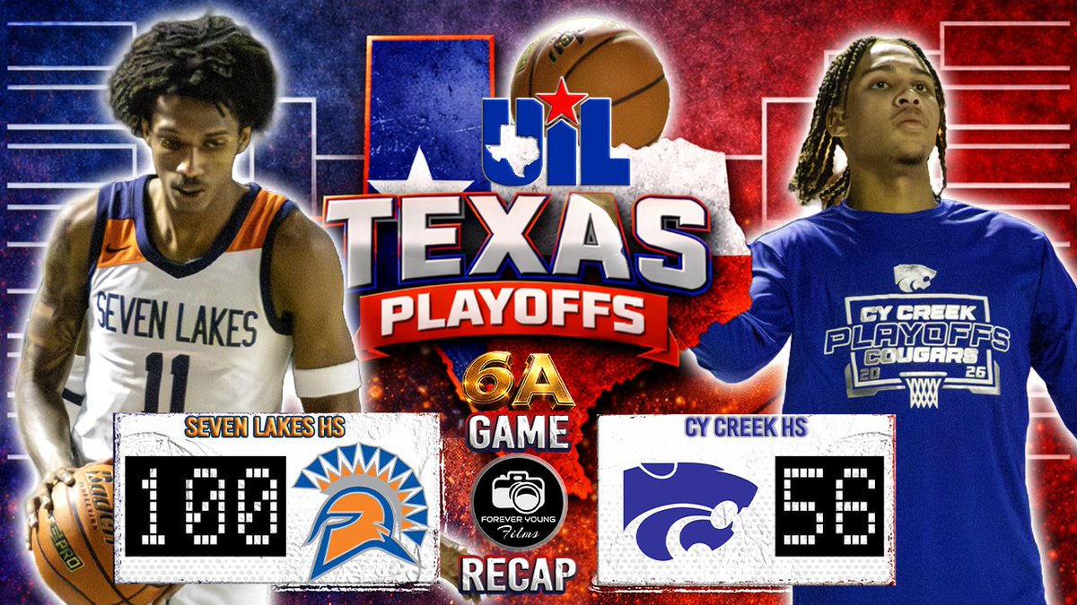 4YFilms's tweet photo. 🚨WATCH 6A STATE PLAYOFF RECAP
🔗 https://t.co/1LnbgoqNrK
UIL Texas State Playoffs | @uiltexas 

Seven Lakes HS | @7LSpartanHoops 
vs
Cy Creek HS | @CyCreek_Hoops 
TAG A PLAYER

@RcsSports @djones8301 @PUSHExposure @GDayHoopScout @ihss_houston @HTownHSS @vypehouston @GASOBlue @324Sports_ 
@Jose_martins_3 @IsaiahS1515 @price_nasir @sean_mwesigwa @Keilen_Fillmore @Tywan_Collins @EfirdBryce @CoachBenitez @KatyISDAthletic @CFISDAthletics