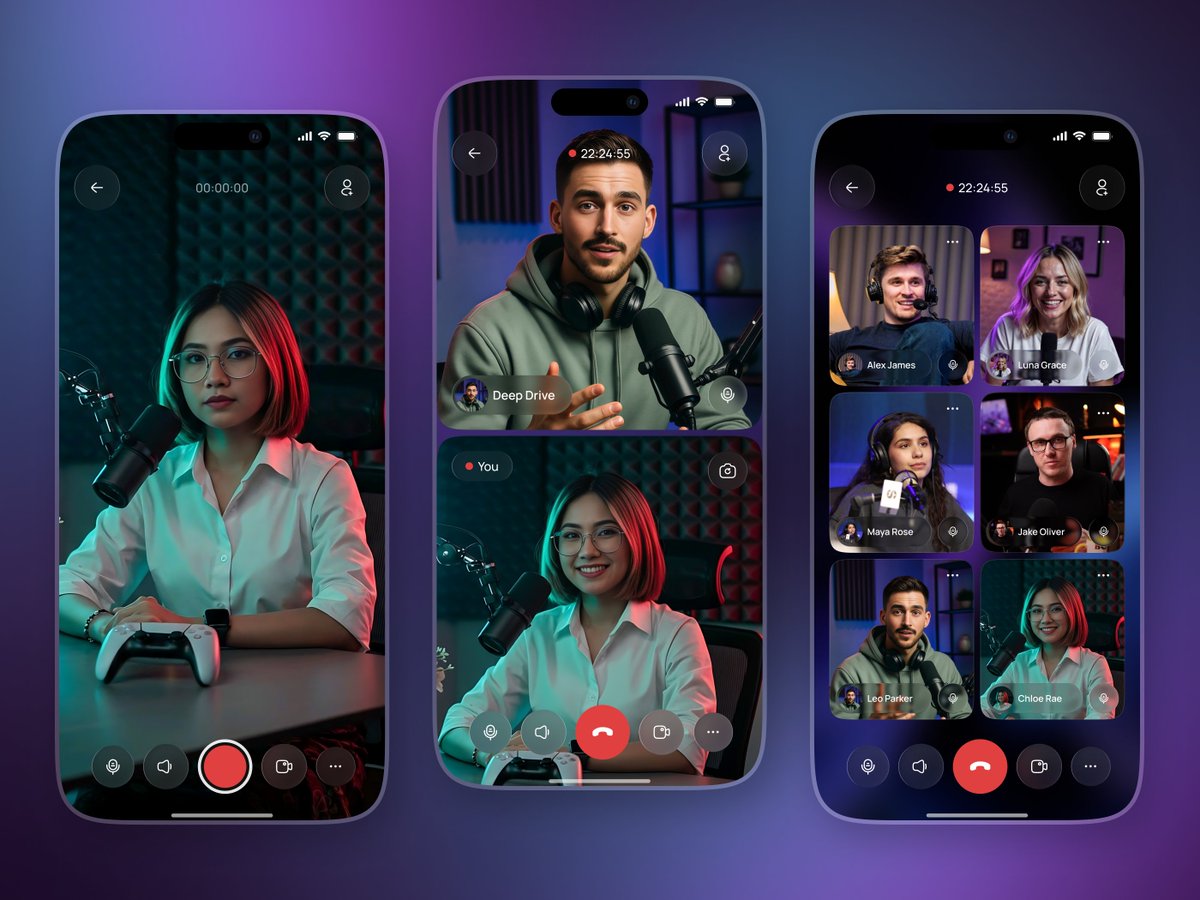MostofaIbr88664's tweet photo. Podcast App UI Design – Live Recording Experience
#podcastapp #voicechatapp #liverecordingapp #appdesign #mobileapp #uiux https://t.co/DGJngOsEAJ