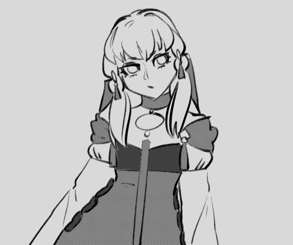 No time for a full drawing but here's a quick little birthday Lys sketch I love her HBD Lysithea