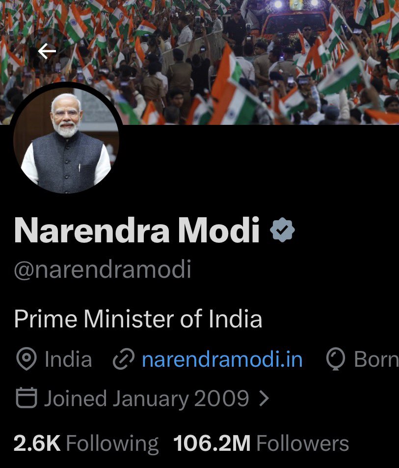 mohitlaws's tweet image. &amp;gt;Ali Khamenei: 2M followers
&amp;gt;Narendra Modi: 100M followers

But, Khamenei is fighting two nuclear armed countries and the two strongest militaries in the world despite not having nuclear weapons himself.

Modi has 100 million+ followers, but he chose a ceasefire under US pressure