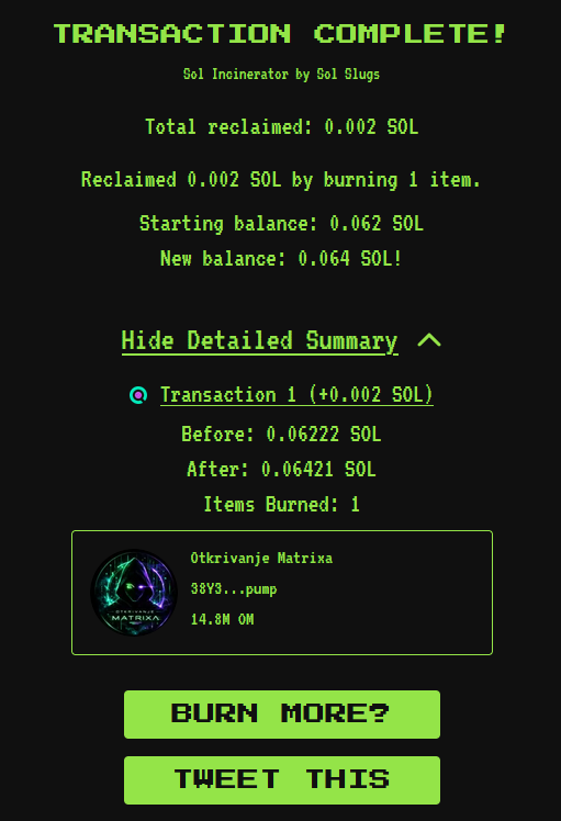 Burned another 1.5%  :)
$OM 
CA: 38Y39ysYR2VeJNc8sXys1ooPeZDRuu824fBr7BCcpump