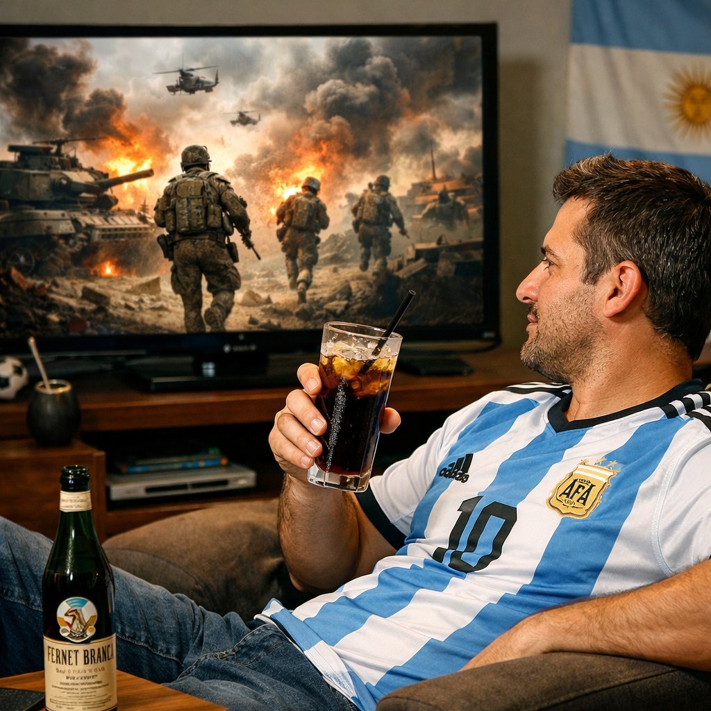 Delospeloz's tweet photo. Los Argentinos en este momento....

Tercera Guerra Mundial 
#Iran #Israel #Teheran #Argentina https://t.co/bFkhnnBo4r