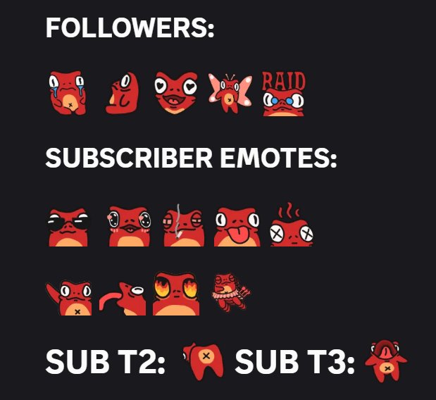quilltypes's tweet photo. finally finished my twitch emotes...
thanks to my girlfriend, who helped me A LOT with them...
i can rest now... https://t.co/kX8UHBtlpV