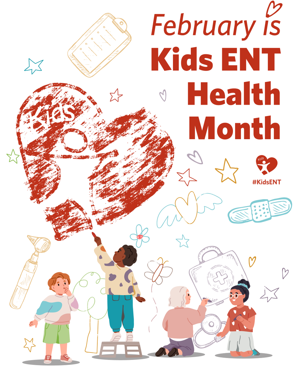 BeENTsmart's tweet photo. Ear infections are the #1 reason kids visit a doctor. 👂 Kids ENT Health Month may be ending—but your child's ENT health doesn't stop in February. 

Find trusted resources on hearing, sleep, &amp; more for parents: https://t.co/dOvAaUbVbv 

#KidsENTHealth #ENTHealth #ChildrensHealth https://t.co/Wzh7zKozQC