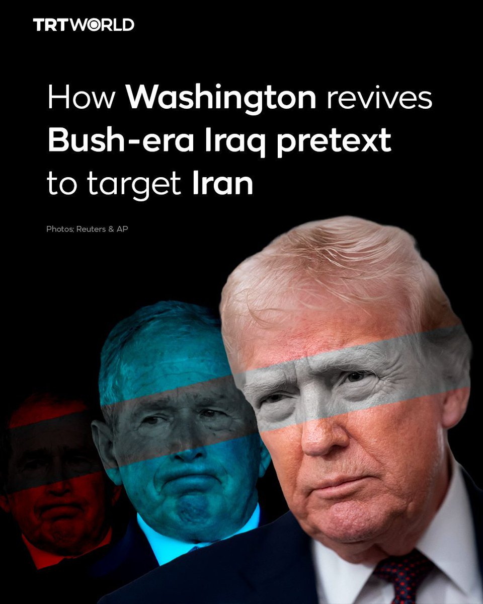 trtworld's tweet image. The US last used the preemptive war doctrine in 2003 to invade Iraq over weapons of mass destruction that, in fact, did not exist. 23 years later, the same doctrine is back; this time with Israel, targeting Iran as it sat at the negotiating table

Read here: