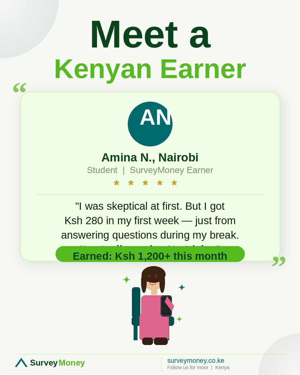 digital_kenyan's tweet photo. In need of money, join 
https://t.co/rUuLN2EXkb and answer their suveys to get money instantly to your Mpesa.
#Easymoney https://t.co/TgpTS8ssw3