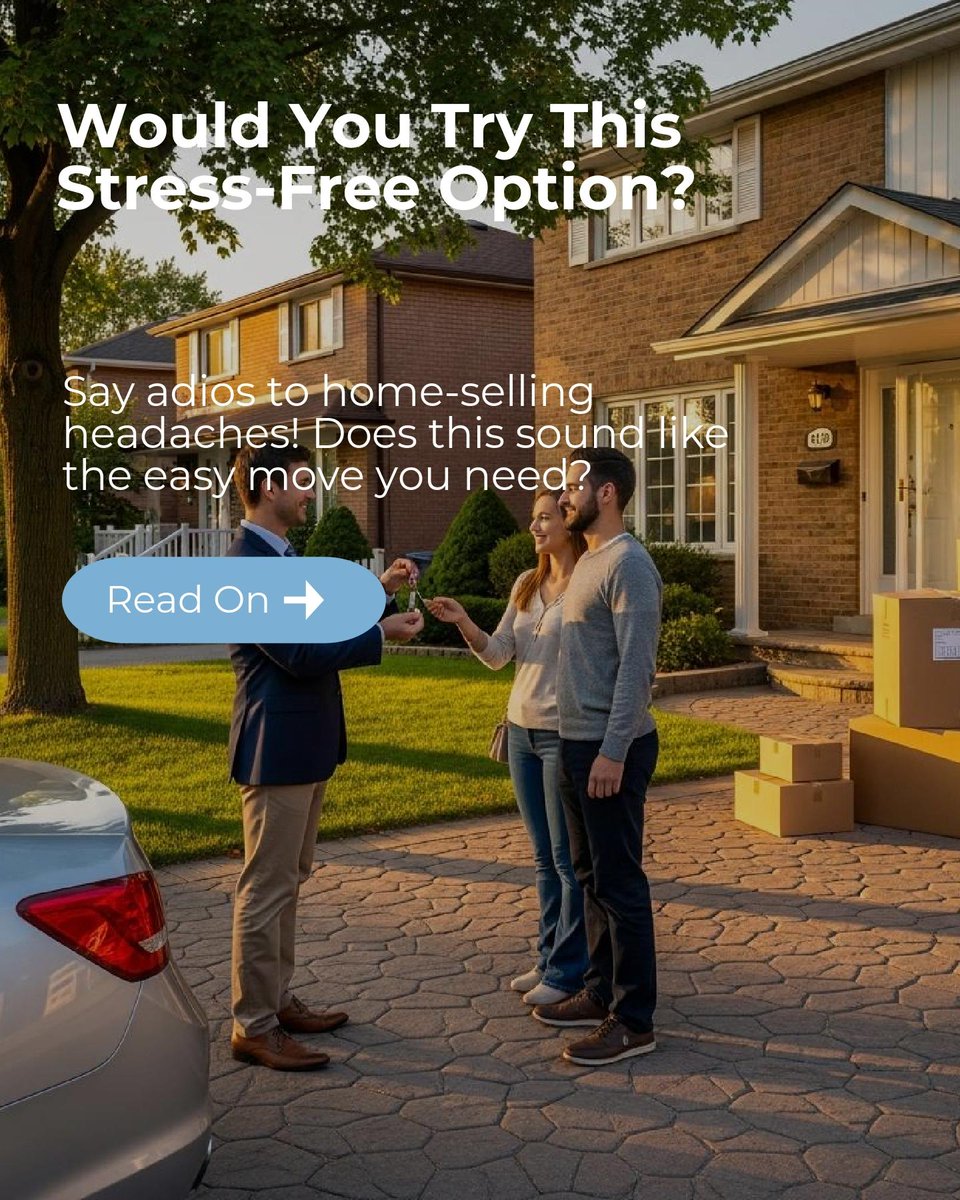 RobbKrautbauer's tweet image. Feeling trapped between selling and moving? 🏡 Our Trade-In Program lets you move first, sell later! Get your cash upfront, skip contingencies, and transition stress-free. Say goodbye to home-selling headaches! Would you try this hassle-free option? #RealEstateMadeEasy
