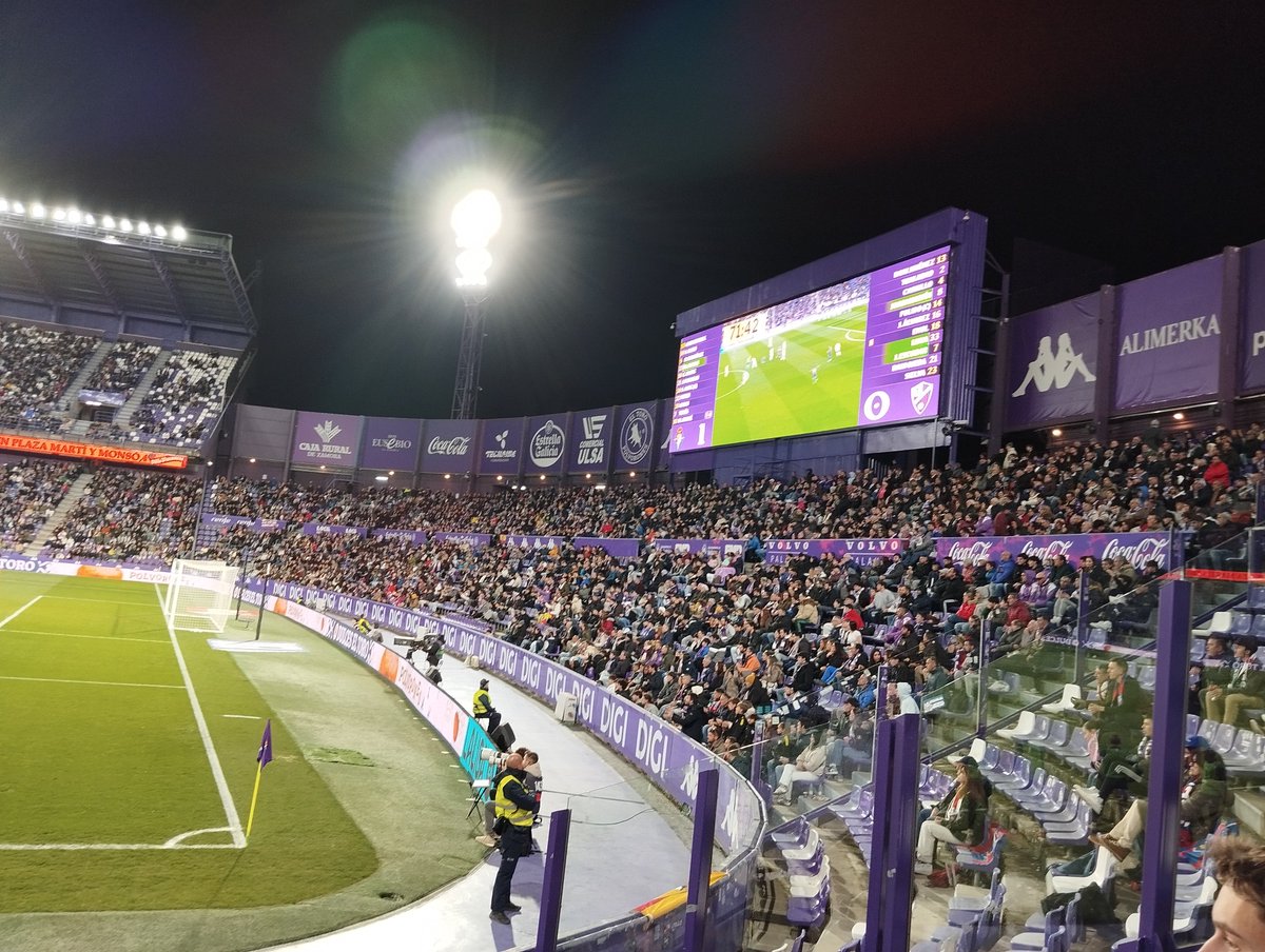 Doing it for real this evening: Valladolid one-up.