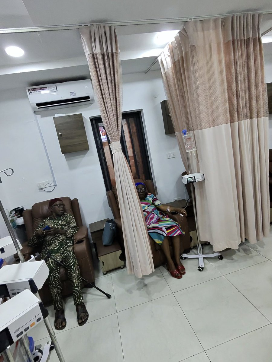 iamemekanobis's tweet photo. My Parents - Fighting Cancer Together! 

Today, both of them sat together in the treatment room. My dad asked to sit with her as she received her chemotherapy today at Lakeshore Cancer Center, Port Harcourt.

It broke me, but I had to be brave for them. I’m fagged and stressed out, but I’m clutching onto hope and faith and God for strength to be there for them. 

I’ve been here quite a number of times to share the journey of the past few months. 

Both of my parents are fighting cancer. Unashamedly, I’ve shared the history and story. 

The emotional and financial demands have been more than I can manage alone as the first son burdened with this task. 

My dad has been fighting for 4 years - Prostate Cancer Stage 1. 
My mum has been fighting for a year - Breast Cancer Stage 3. 

I am reaching out to YOU asking your support in donations to help raise N60M needed to help fight cancer. 

We’ve raised N36M.

We still need N24M. 

My mum is fighting breast cancer.
My dad is fighting prostate cancer. 

I seek your support. 🙏🏻

Here are the bank details 

0094683137  
Sterling Bank  
Nobis Nnaemeka J

Thank you for standing with me and my family during this difficult time.

Pray for us. 
Kindly share as I may have the chance to reach NGOs or founders through YOU. 

God bless you dearly!
