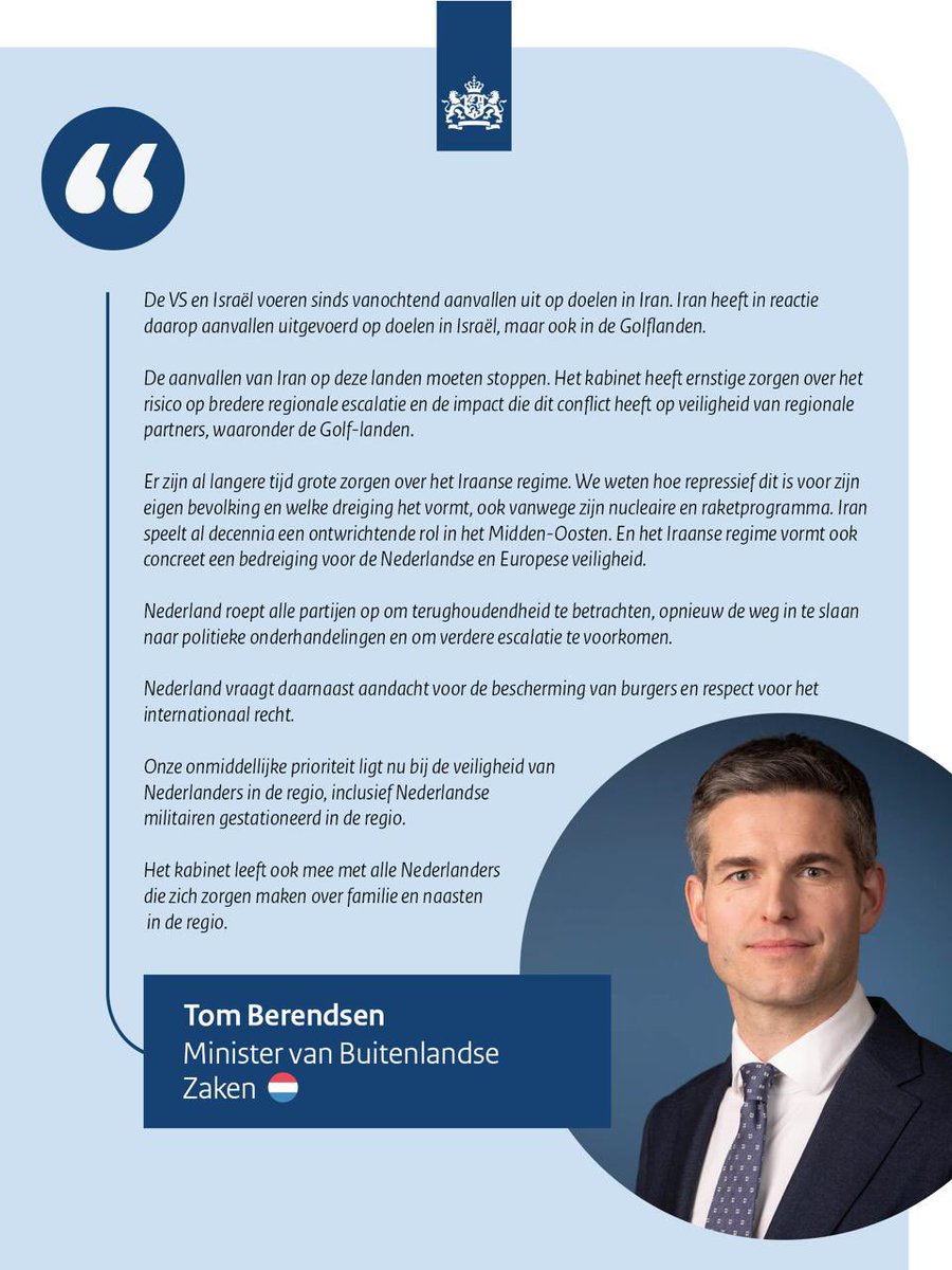 Over de ontwikkelingen in het Midden-Oosten 👇