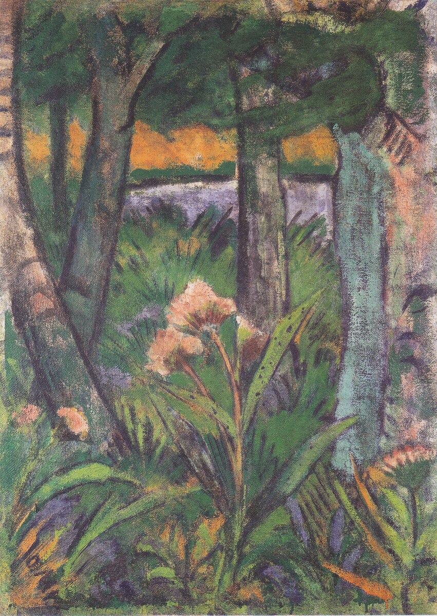 artistmueller's tweet photo. Waldstück Mit Blumen Und Teich https://t.co/3YfJhnhOt1 https://t.co/VUKHFvejit