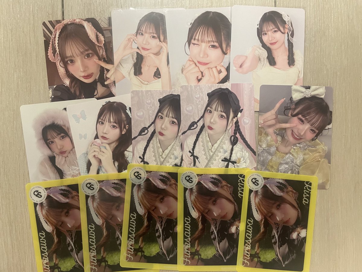 ky__cs8's tweet photo. きゅーすと トレカ 譲渡 買取

譲 古澤 （ツリーに増田、川本、桜庭、板倉、真鍋、佐野もあります）

求 3枚〜 定価＋送料（👑のみ要相談） https://t.co/05n13bK7a3