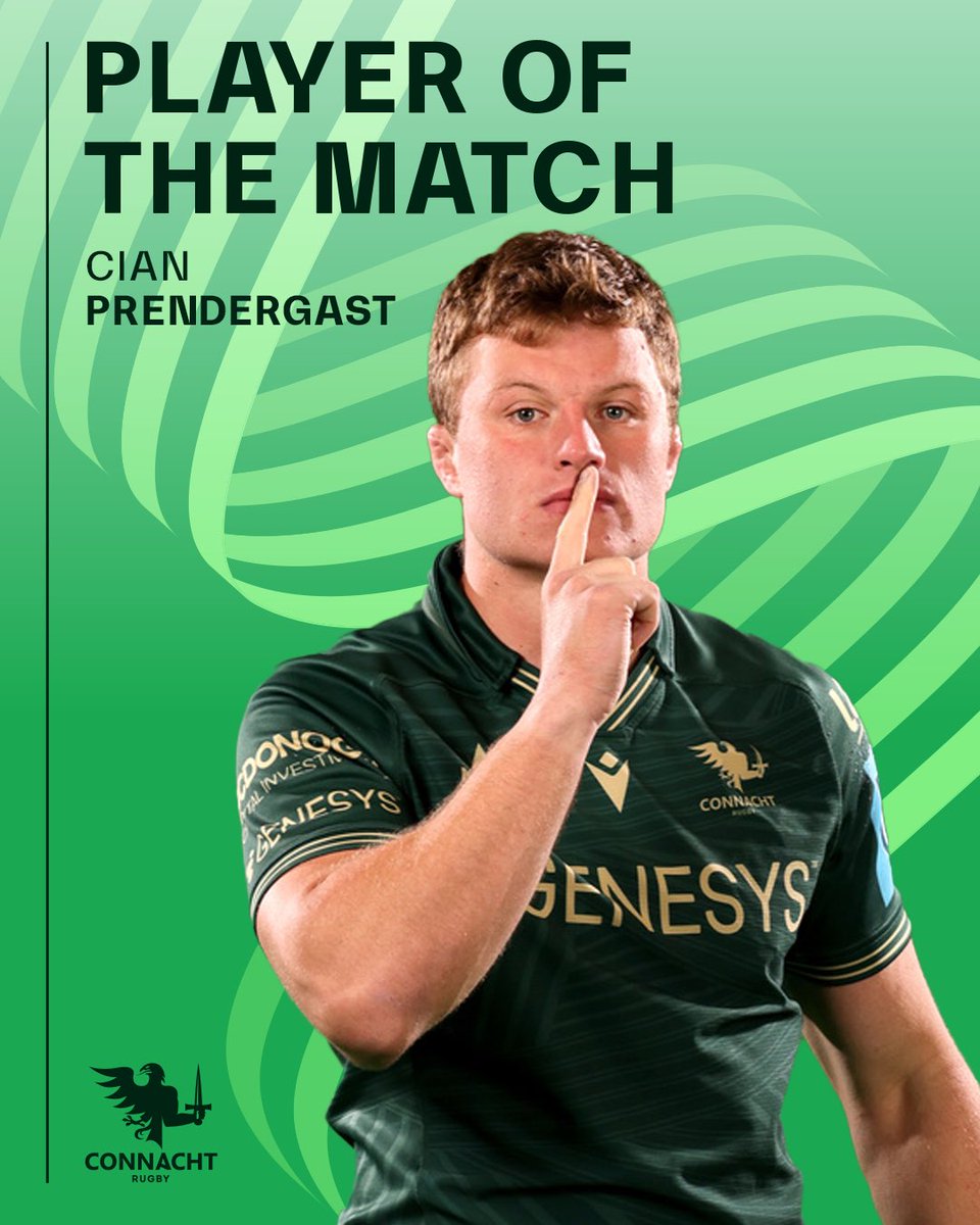 PrenderCLASS! 🏅 Laoch na himeartha 

What an impact off the bench made by Ciano 🟢🦅

#OneConnacht
