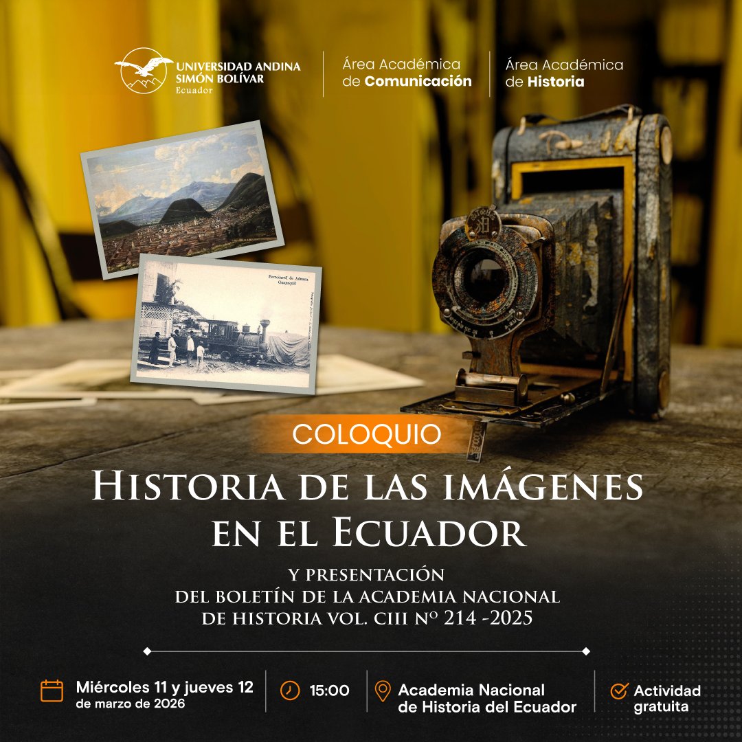 🖼️📖 𝗖𝘂𝗮𝗻𝗱𝗼 𝗹𝗮𝘀 𝗶𝗺𝗮́𝗴𝗲𝗻𝗲𝘀 𝘁𝗮𝗺𝗯𝗶𝗲́𝗻 𝗲𝘀𝗰𝗿𝗶𝗯𝗲𝗻 𝗹𝗮 𝗵𝗶𝘀𝘁𝗼𝗿𝗶𝗮

El 𝗰𝗼𝗹𝗼𝗾𝘂𝗶𝗼 “𝗛𝗶𝘀𝘁𝗼𝗿𝗶𝗮 𝗱𝗲 𝗹𝗮𝘀 𝗶𝗺𝗮́𝗴𝗲𝗻𝗲𝘀 𝗲𝗻 𝗲𝗹 𝗘𝗰𝘂𝗮𝗱𝗼𝗿 𝘆 𝗽𝗿𝗲𝘀𝗲𝗻𝘁𝗮𝗰𝗶𝗼́𝗻 𝗱𝗲𝗹 𝗕𝗼𝗹𝗲𝘁𝗶́𝗻 𝗱𝗲 𝗹𝗮 𝗔𝗰𝗮𝗱𝗲𝗺𝗶𝗮