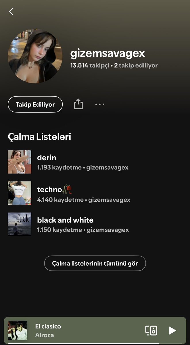 hakowies's tweet photo. @gizemsavage9 Daha yükseklere çıkacağız bi seni spotifydan takip etmediğim kalmıştı onuda edeşim bakalım ~hakosavage https://t.co/7Gxt3wcbbR