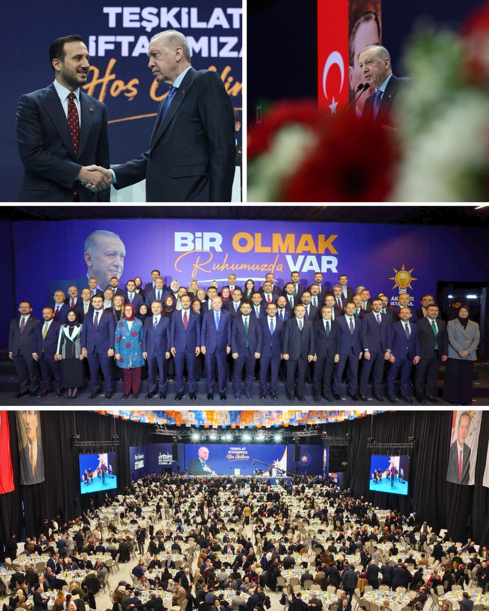 Cumhurbaşkanımız ve Genel Başkanımız Sayın Recep Tayyip Erdoğan'ın teşrifleriyle İl Teşkilat İftarımızda bir araya geldik; aynı idealde buluşan yol arkadaşları olarak, Ramazan'ın bereketini ve kardeşlik iklimini aynı sofrada paylaştık.

Bu birlik ve samimiyet, İstanbul