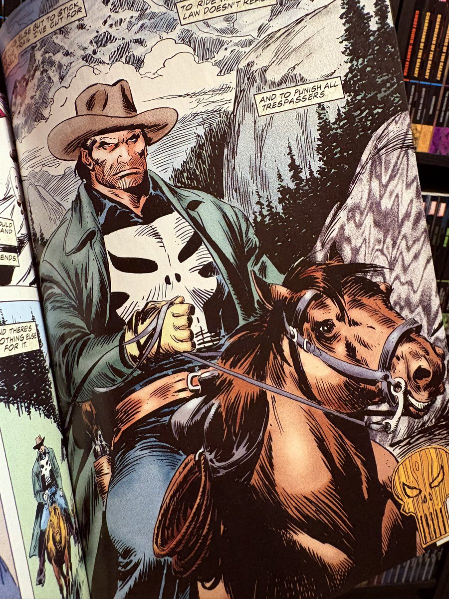 epicmarvelpod's tweet photo. Punisher Epic Collection, Vol. 8: Survival!
It’s been a while since we’ve seen a new Punisher Epic, but the wait is finally over. This volume has a cowboy Punisher story drawn by John Buscema! More pics on IG!
#punisher #marvel #comics #epiccollection #marvelepiccollection https://t.co/OvHMSwVihe