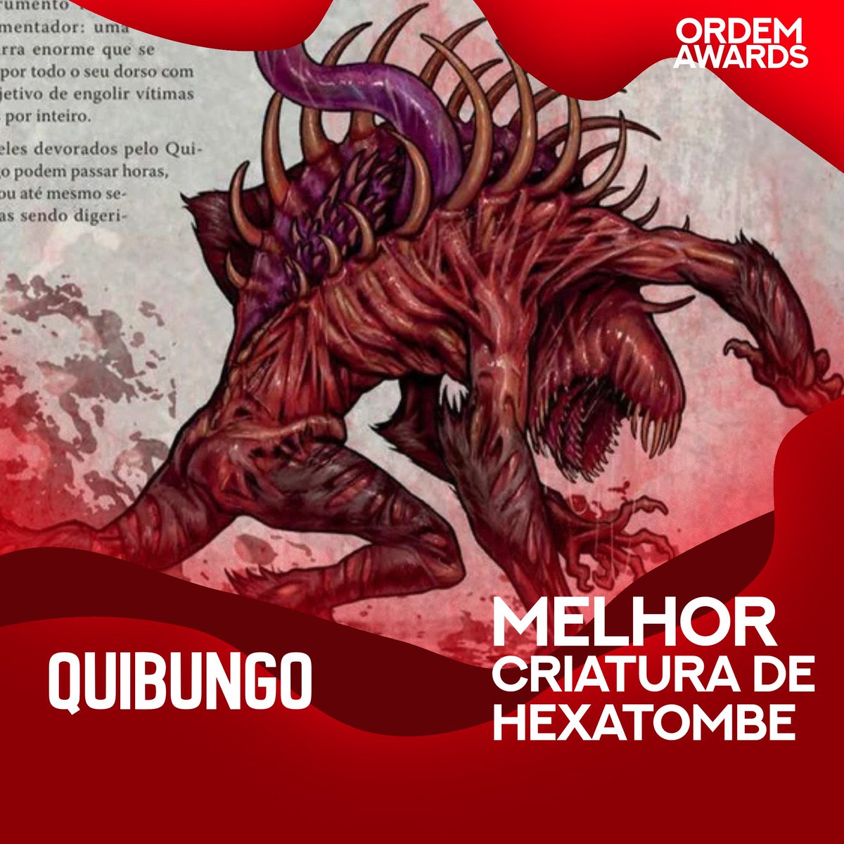 MELHOR CRIATURA DE HEXATOMBE 🏆 #OrdemAwards

1. Quibungo - 4.197 votos (59,6%)