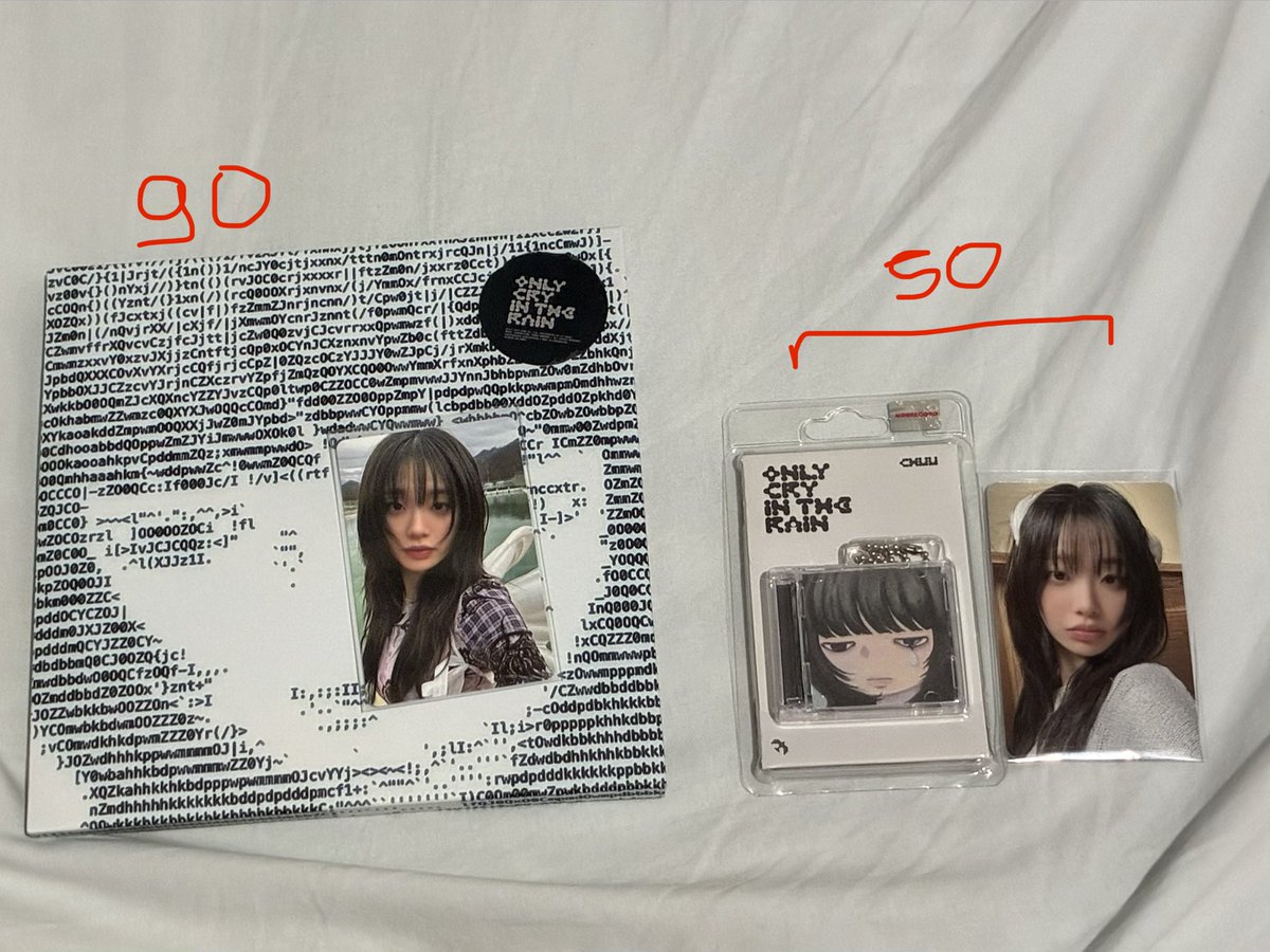 minjidzy's tweet photo. CHUU ONLY CRY IN THE RAIN 

-> preços na foto + frete (superfrete)
-> todos completos
-> tenho feedbacks positivos 

🏷️ vendo venda chuu keyring photocard https://t.co/YD6jaBtta1