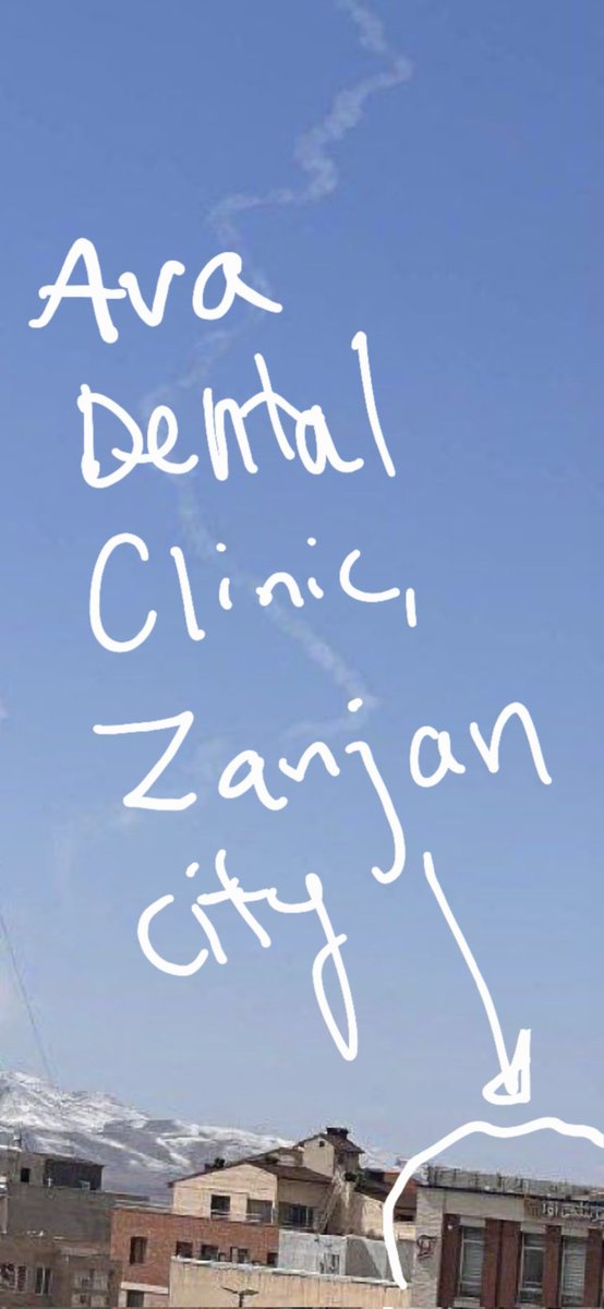 ali_noorani_teh's tweet photo. This image claiming to show the Iranian girls school was hit by falling debris from IRGC missiles belongs to city of Zanjan, not the hot southern city of Minab (21°C). You can't currently find snow there. I've geo-located the dental clinic building in the corner. @AFPFactCheck https://t.co/xUErZIKnaK