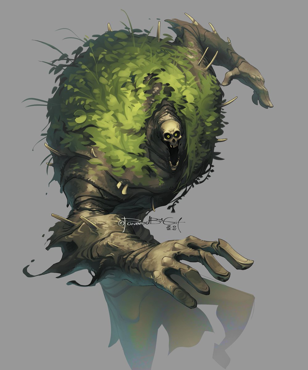 poweredbygif's tweet image. Bog man drawing bc its been months and I missed drawing him for fun 🌳💀
#OC #Bog