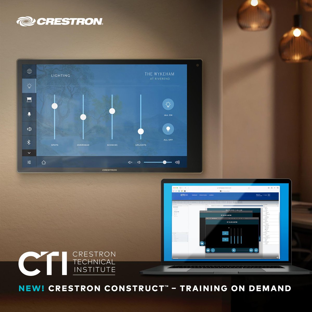 Prefer to learn on your schedule? The self‑paced CTSC U101: Crestron Construct Software – UI Development Level 1 course is now available online. Start right away and train at your own pace! 

Learn more: ow.ly/McGh30sTAjr