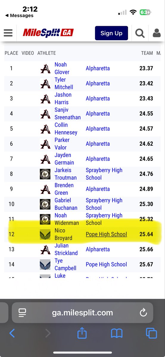 Nico_Broyard's tweet photo. First freshman track meet https://t.co/6L1G8oSemt