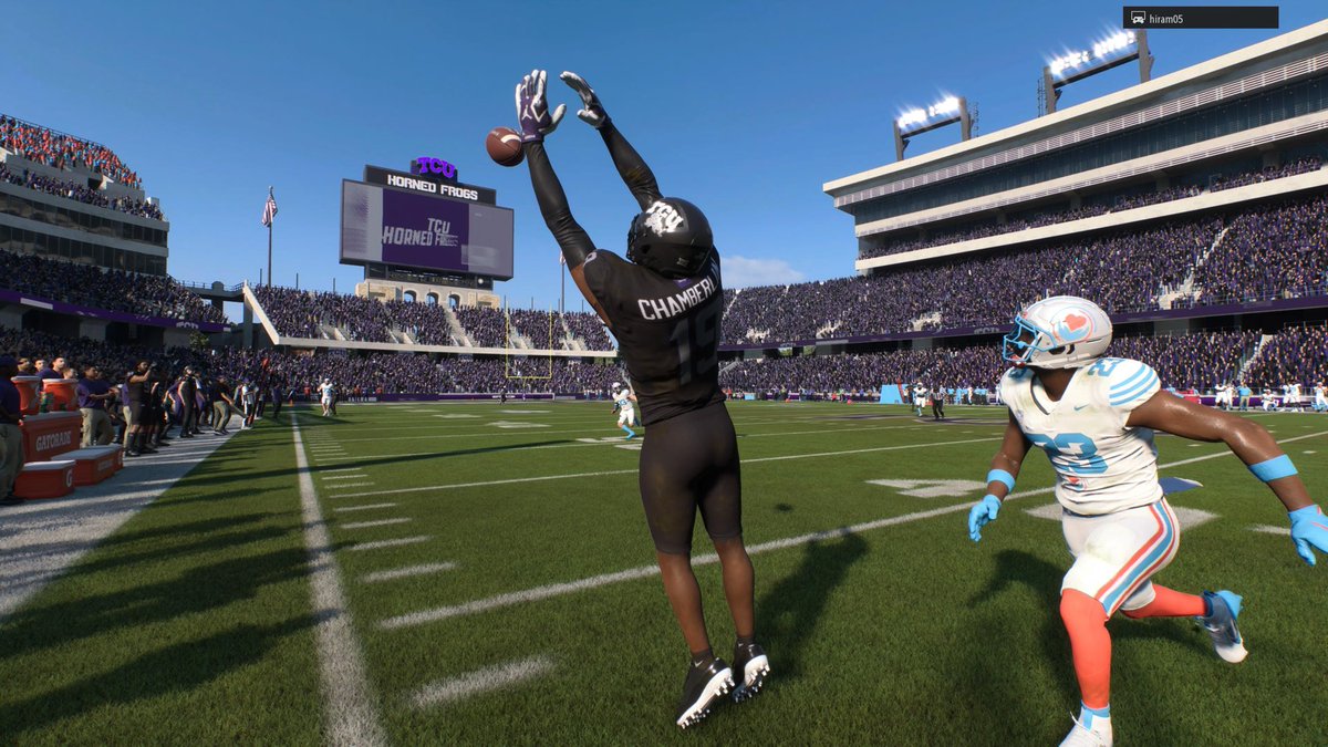 TCU_NECF26's tweet photo. TCU 52
SVU 34

8-1.

We wrap up our final regular season user game with a win at home. Air attack was potent today. Run defense needs to be better for the Big 12 Title Game, but other than that, HC Brian Longacre is very happy with the team. 

#NECFRecap | #DFWDominance https://t.co/Ee1tDKLGfw