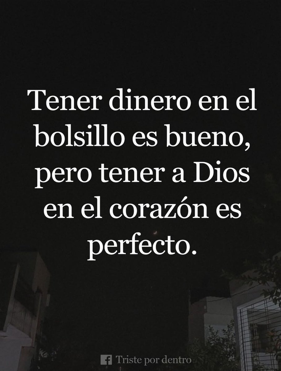 Tener dinero en el bolsillo puede abrir puertas, pero tener a Dios en el corazón abre el cielo. La verdadera riqueza no se mide en billetes, sino en la paz, el amor y la fe que llenan nuestra vida.