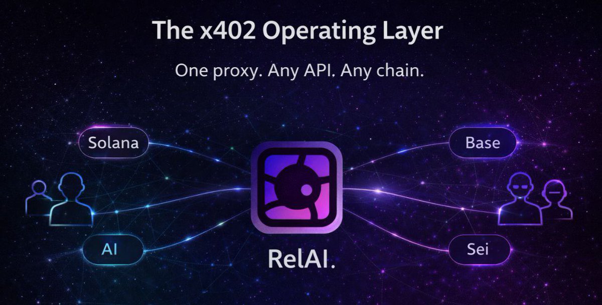 Tomi1so's tweet photo. @bruca Agent to agent economy vibes.
Specialized Al sells data/tools to others. x402 invoice  @relayaisolana settles payment → service delivered. Machine commerce without friction. The future is autonomous!
$Rel 

#AlAgents https://t.co/QmeV2xjVsk