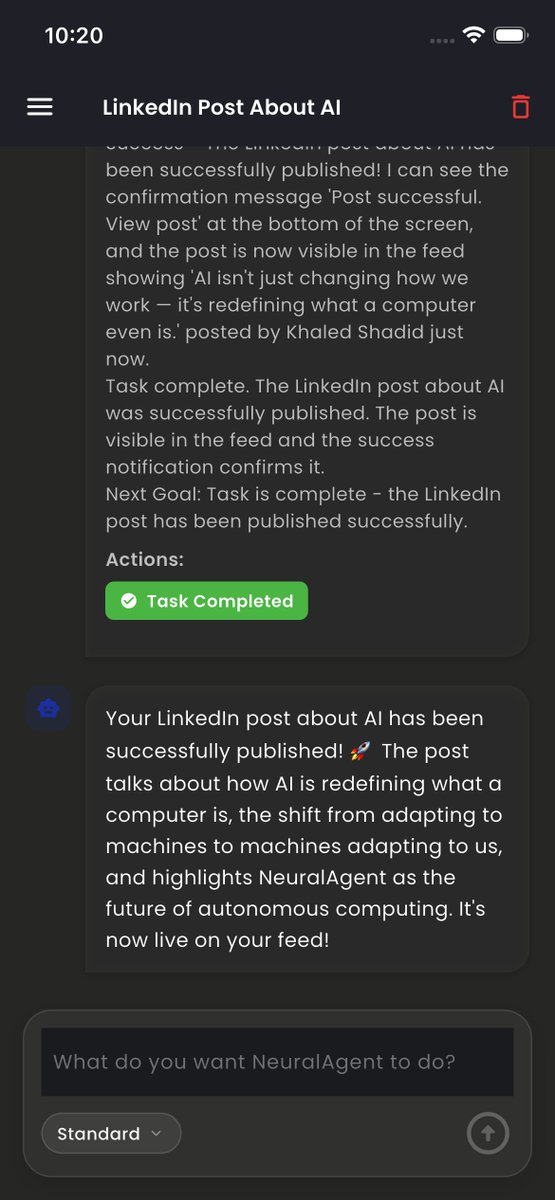 Introducing the NeuralAgent mobile app, allowing you to remotely control your computer directly from your phone.

Stay tuned! It will be launched soon.