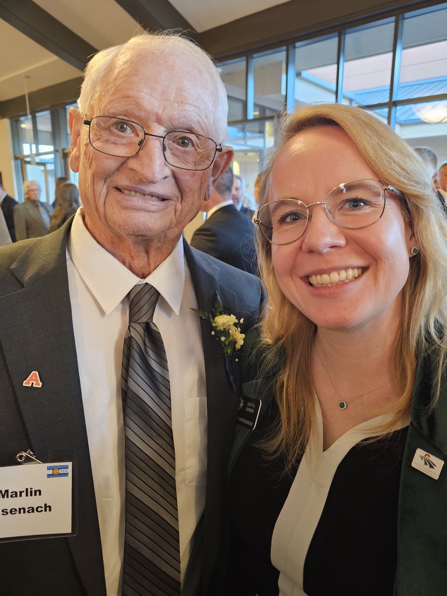 DustyAJohnsonCO's tweet photo. Had a fantastic time this past Thursday evening at the 2026 Farm Credit Colorado #Agriculture Hall of Fame banquet.

Congratulations Mr. Marlin Eisnach, Dr. Tony Frank, Ms. Jenifer Garr, and Mr. Jon Slutsky on this well deserved and lifelong earned honor. 
@ColoradoFFA
#AGvocate https://t.co/pWCcjDdNzU
